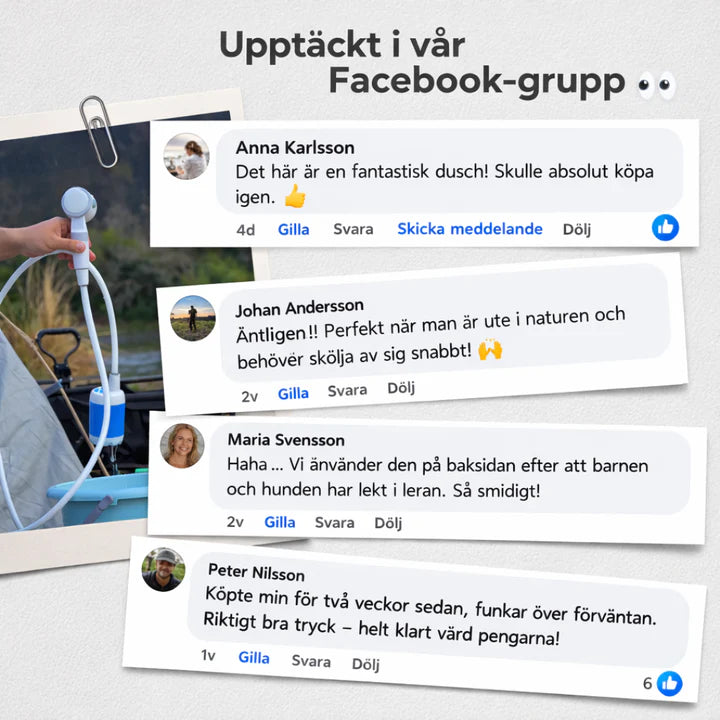 Portabel Vattenpump: Kit med Slang & Munstycken